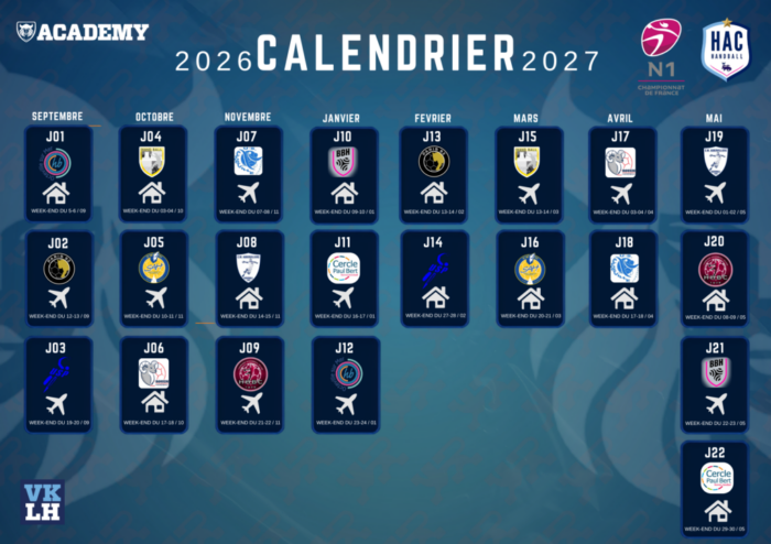 Calendrier N1F